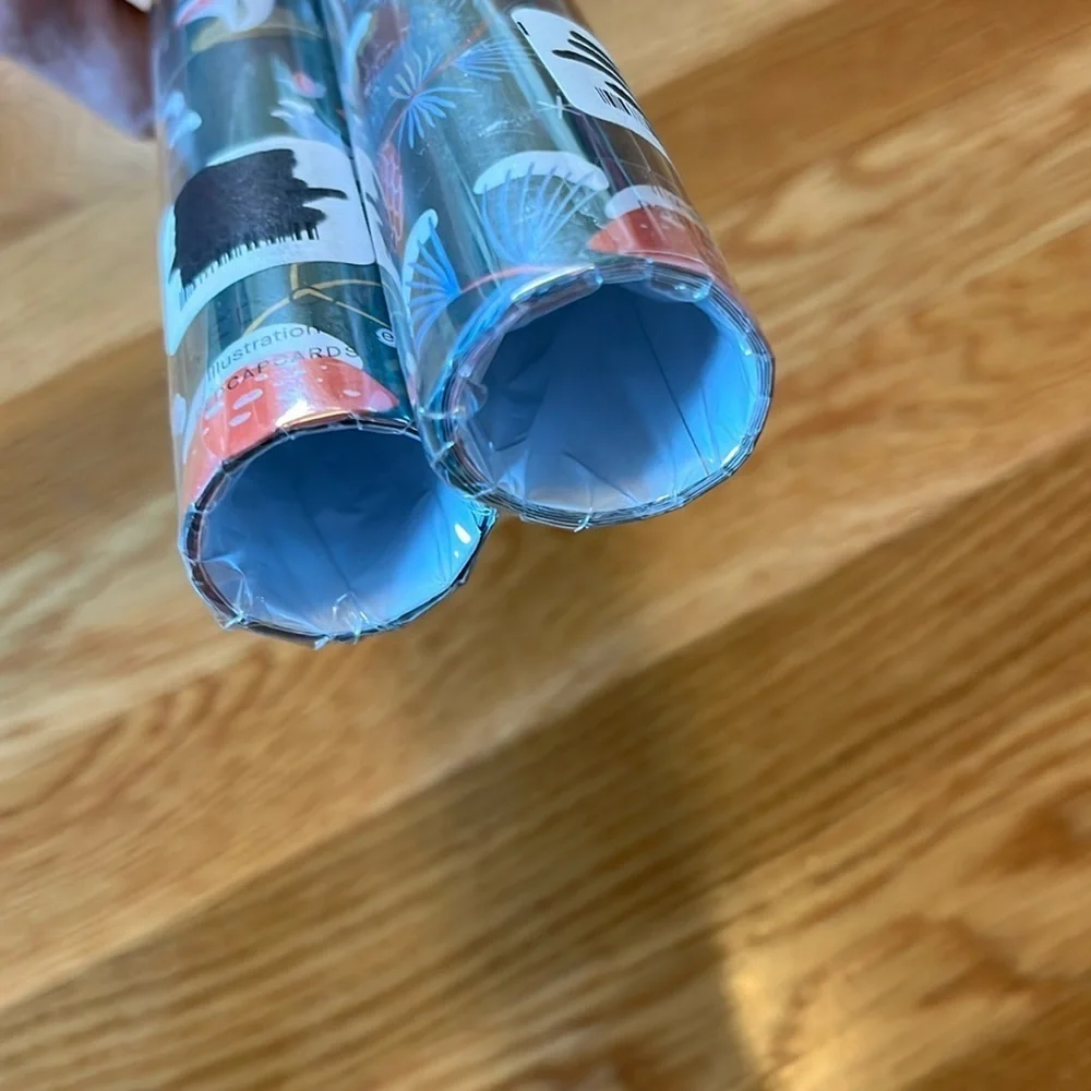 Anthropologie Woodlawn Wrapping Paper 2 Rolls NWT